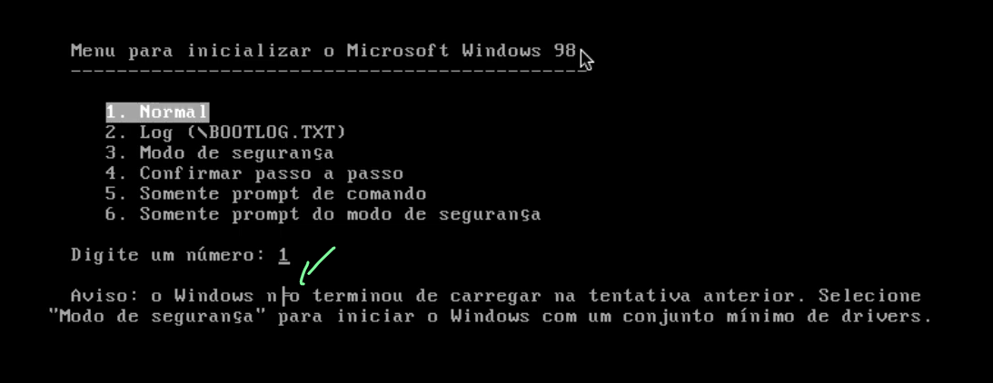 Erro de encoding no windows 98